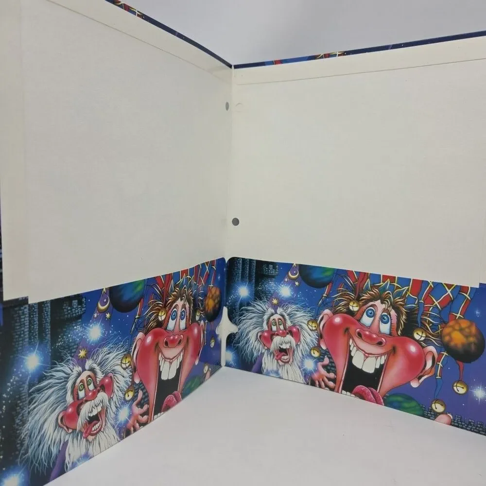 2 Vintage Retro 90s John Ross MacKimmie 3 Ring Pocket Folder Crazy Wizard Jester